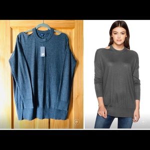Splendid Canarise Cutout Cashblend Pullover
